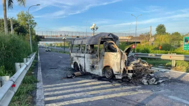 3 maut, ambulans terbakar awal pagi