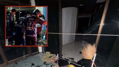 Perompak mati rempuh pintu kaca rumah diceroboh