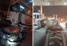 Pemandu treler didakwa pandu kenderaan bawah pengaruh dadah, rempuh plaza tol