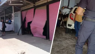 Pemandu selamat, kereta terbabas masuk kedai 'bundle'