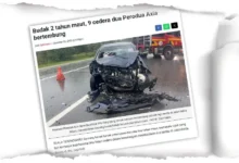 Dua Perodua Axia bertembung: Bayi 5 bulan pula meninggal dunia