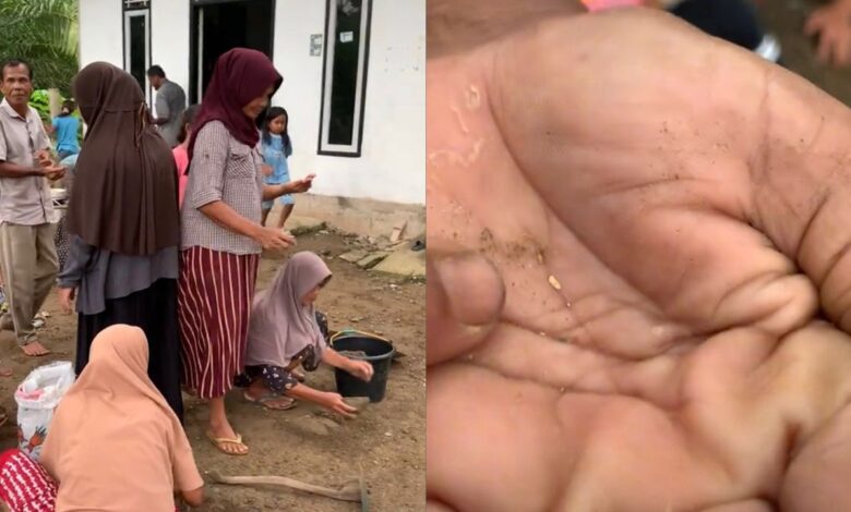 Banjir surut, penduduk berebut cari emas depan rumah