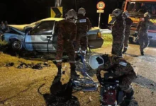 Suami isteri maut, anak parah nahas dua kenderaan di Bentong