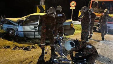 Suami isteri maut, anak parah nahas dua kenderaan di Bentong