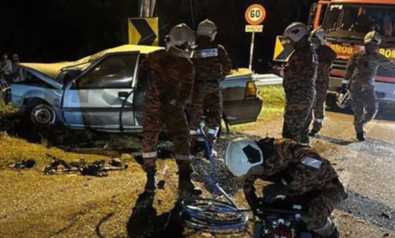 Suami isteri maut, anak parah nahas dua kenderaan di Bentong
