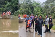 9 kakitangan KKM terperangkap banjir ketika bertugas diselamatkan