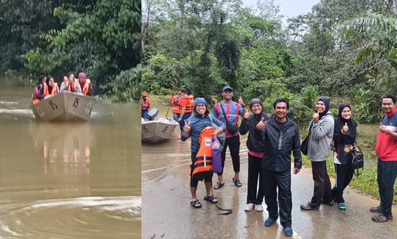 9 kakitangan KKM terperangkap banjir ketika bertugas diselamatkan