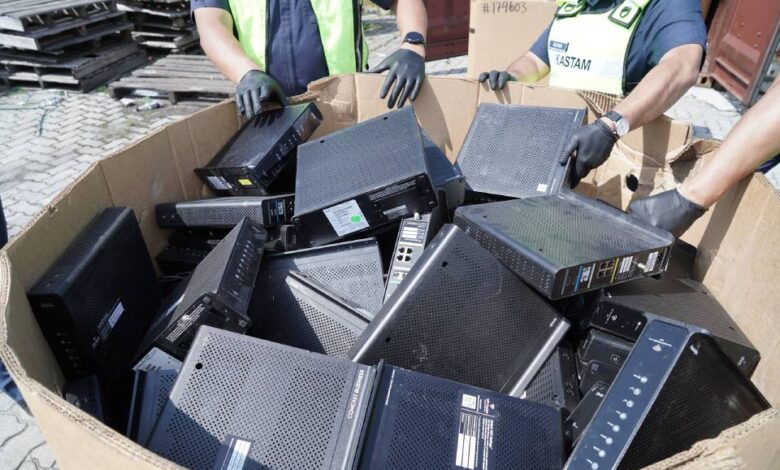 JKDM gagal cubaan seludup sisa elektronik bernilai lebih RM3.06 juta