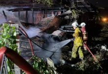 Fire breaks out at Bukit Mertajam railway station timber storage area