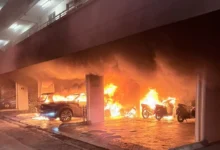 Sembilan kenderaan musnah dalam kebakaran di parkir kondominium