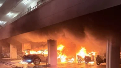 Sembilan kenderaan musnah dalam kebakaran di parkir kondominium