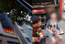 Bomba selamatkan remaja 13 tahun terperangkap dalam kebakaran