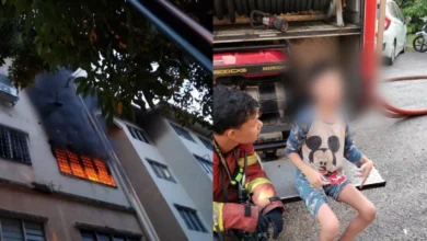 Bomba selamatkan remaja 13 tahun terperangkap dalam kebakaran