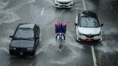 Hujan lebat melanda empat negeri