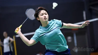 LING Ching atasi cabaran pemain India dalam masa 64 minit.