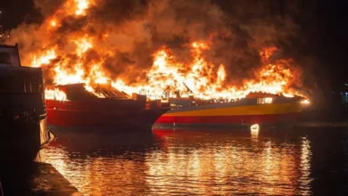 3 feri di Bukit Malut musnah terbakar