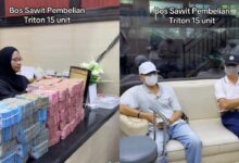 Lelaki beli 15 trak pikap secara tunai