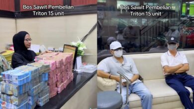 Lelaki beli 15 trak pikap secara tunai