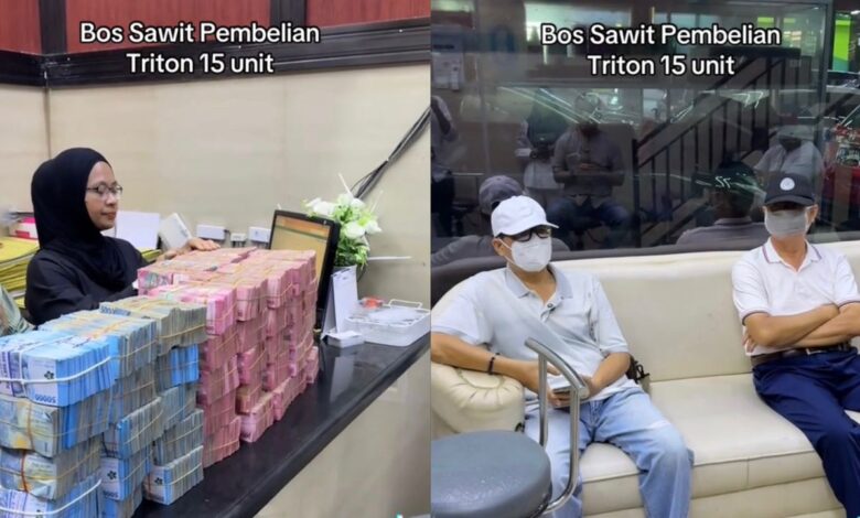 Lelaki beli 15 trak pikap secara tunai