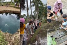 Beratur ambil air lubang benam misteri 50 Kota