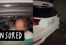 Tiada ribut tiada angin, kereta putih bergegar tengah malam