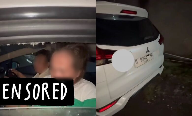 Tiada ribut tiada angin, kereta putih bergegar tengah malam