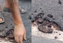 Penduduk marah, jalan tar ‘cap biskut’