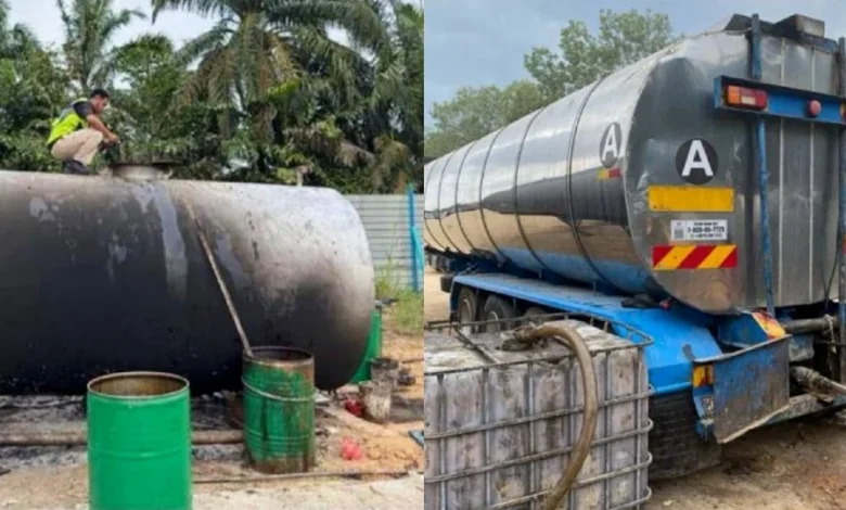 Polis rampas lebih RM800,000 minyak sawit mentah haram