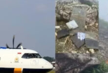 Pesawat membawa 11 orang terhempas di puncak Gunung Bulu