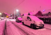 Penduduk terkejut langit bertukar merah jambu