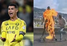 Lelaki bakar patung Ronaldo, beri ‘amaran terakhir’