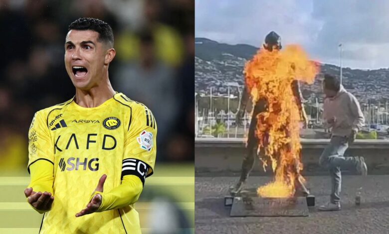 Lelaki bakar patung Ronaldo, beri ‘amaran terakhir’