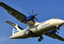 Pesawat Indonesia Air Transport terbang rendah sebelum terhempas