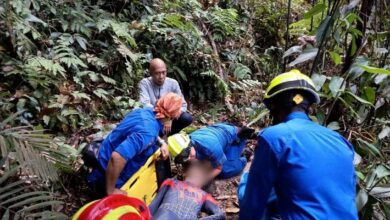 'Spiderman' terjatuh di Bukit Dinding