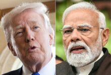 KOMBINASI gambar menunjukkan Trump dan Modi. – AFP