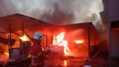 2 melecur dalam kebakaran tiga rumah di Tebobon