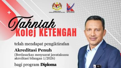 Kolej KETENGAH Raih Akreditasi Penuh MQA, Bukti Kualiti Pendidikan Diperkasa – Rozi Mamat