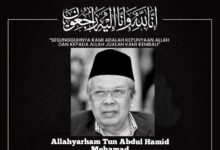 Ahmad Zahid Ucap Takziah Atas Pemergian Tun Abdul Hamid