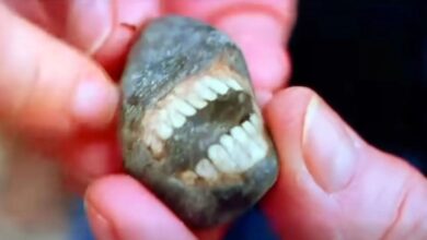 Wanita jumpa batu ‘tersengih’