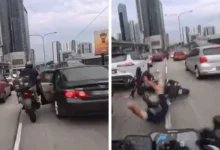 Kanak-kanak buka pintu kereta punca nahas 6 kenderaan di Jalan Tun Razak