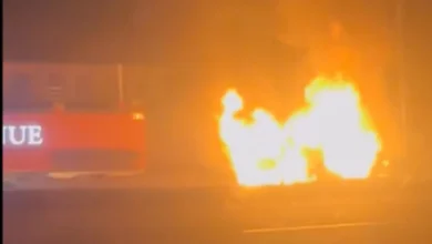 Fiery crash on Jalan Tun Razak triggers massive jam