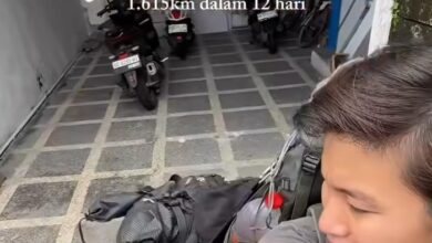 Wanita balik kampung tunggang motor lebih 1,600 kilometer
