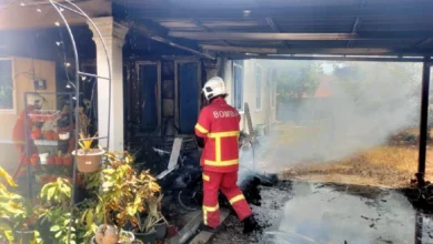 Rumah pasangan guru musnah dalam kebakaran