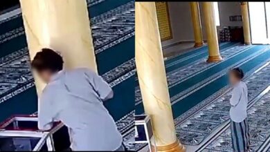Pura-pura solat, lelaki kebas wang dalam tabung masjid