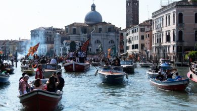 Gondola iringi pesta Venezia