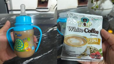 Wanita beri anak minum kopi ‘instant’, susu pekat setiap hari