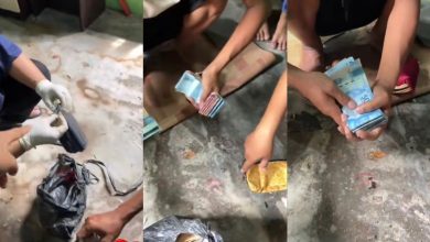 3 beradik jumpa plastik hitam penuh wang