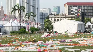 Dataran Merdeka left strewn with garbage after World Cup final watch party