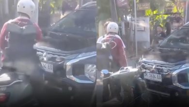 Siapa gagah? Kereta, motosikal ‘saling menyondol’ di Bali