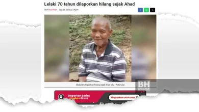 Hilang sejak Ahad, warga emas ditemui maut di kawasan paya